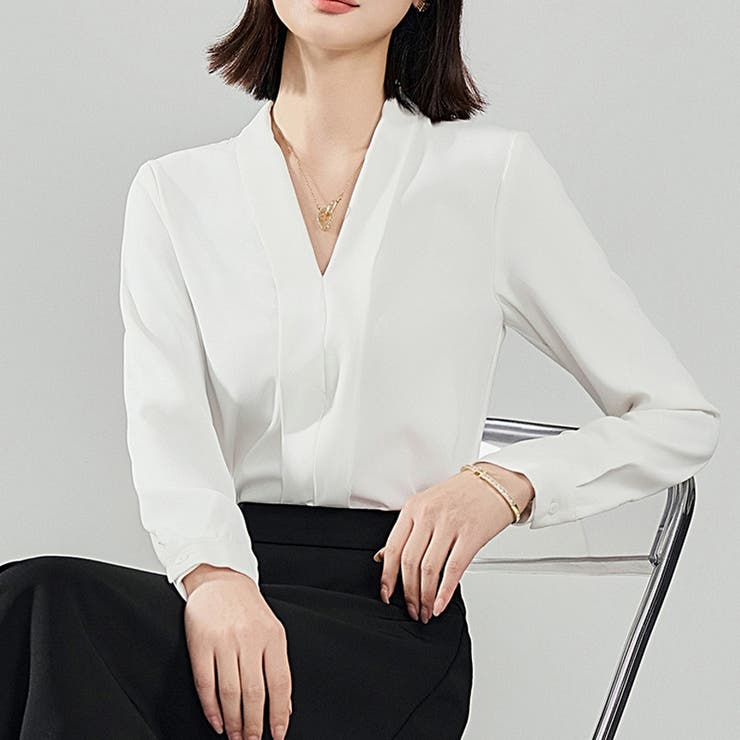 シャツ Vネック ブラウス | shoppinggo | 詳細画像13 