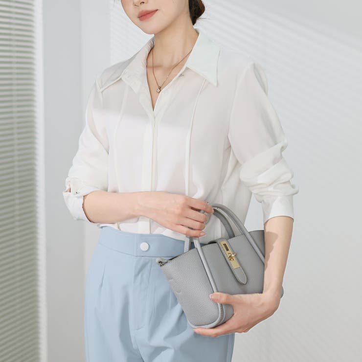 シャツブラウス 襟付き オフィス | shoppinggo | 詳細画像12 