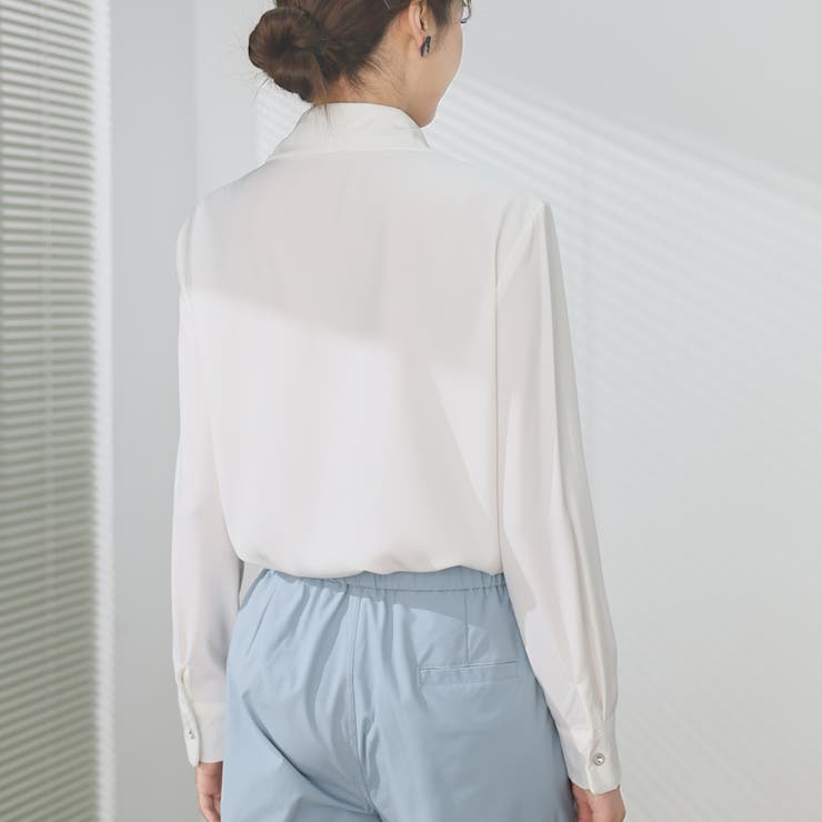 シャツブラウス 襟付き オフィス | shoppinggo | 詳細画像19 