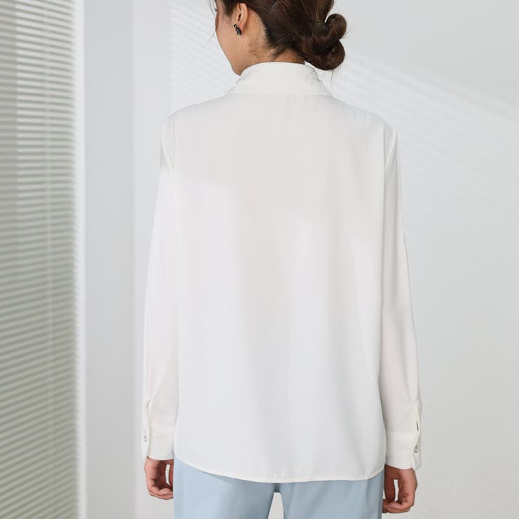 シャツブラウス 襟付き オフィス | shoppinggo | 詳細画像33 