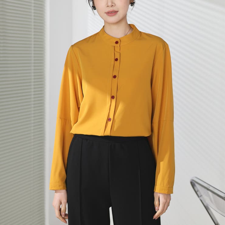 シャツブラウス ノーカラー トップス | shoppinggo | 詳細画像71 