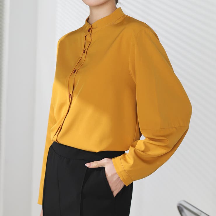 シャツブラウス ノーカラー トップス | shoppinggo | 詳細画像79 