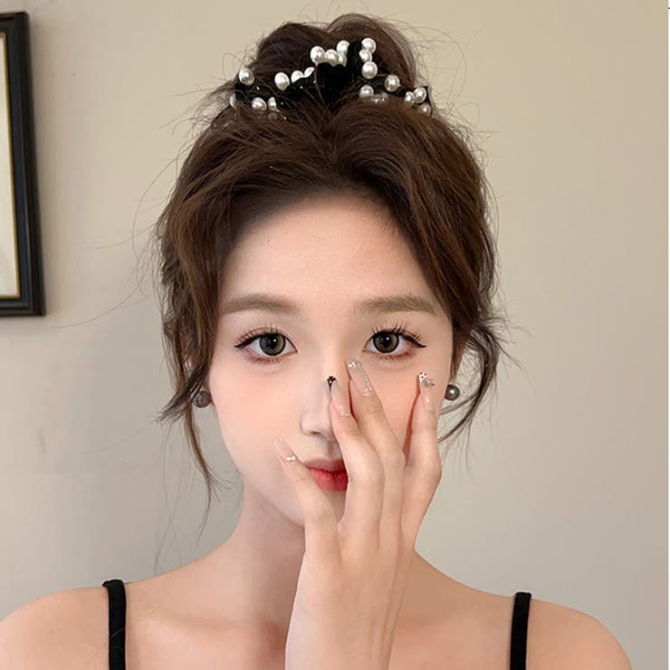 シュシュ ヘアゴム パール付き | shoppinggo | 詳細画像20 