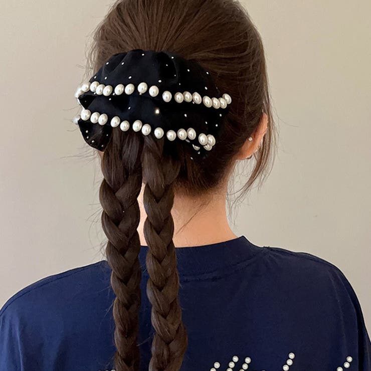 シュシュ ヘアゴム パール付き | shoppinggo | 詳細画像21 