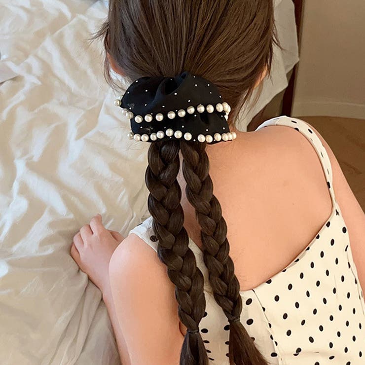 シュシュ ヘアゴム パール付き | shoppinggo | 詳細画像22 