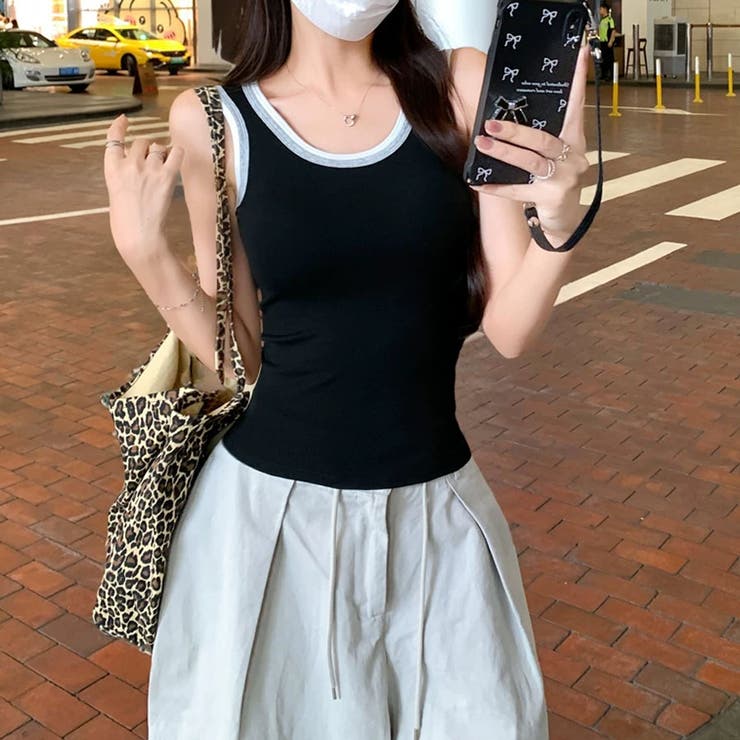 タンクトップ ショート丈 胸パット付 | shoppinggo | 詳細画像16 