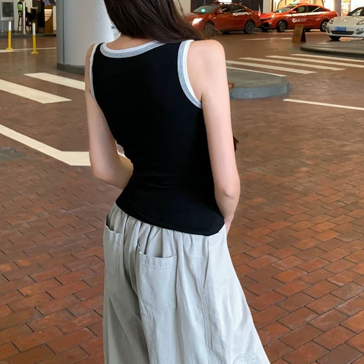 タンクトップ ショート丈 胸パット付 | shoppinggo | 詳細画像17 
