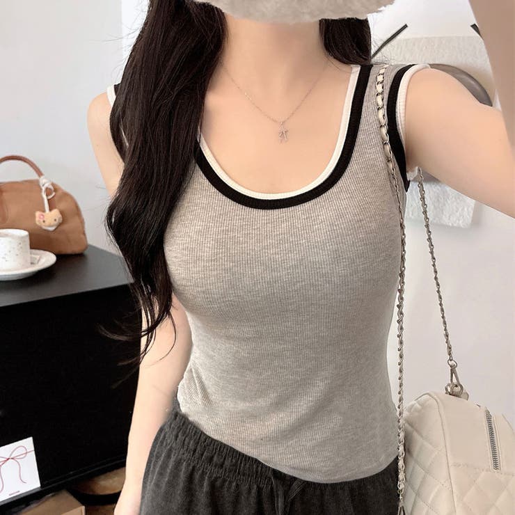 タンクトップ ショート丈 胸パット付 | shoppinggo | 詳細画像21 