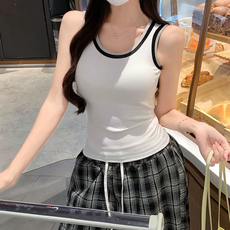 タンクトップ ショート丈 胸パット付 | shoppinggo | 詳細画像25 