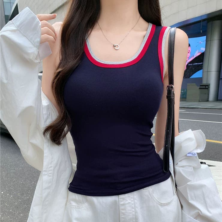タンクトップ ショート丈 胸パット付 | shoppinggo | 詳細画像29 