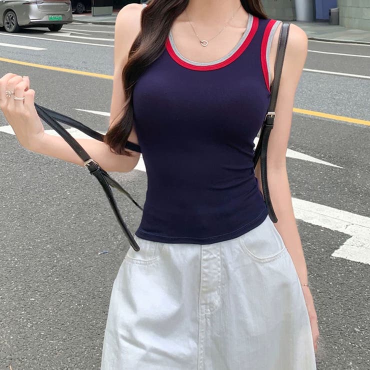 タンクトップ ショート丈 胸パット付 | shoppinggo | 詳細画像30 