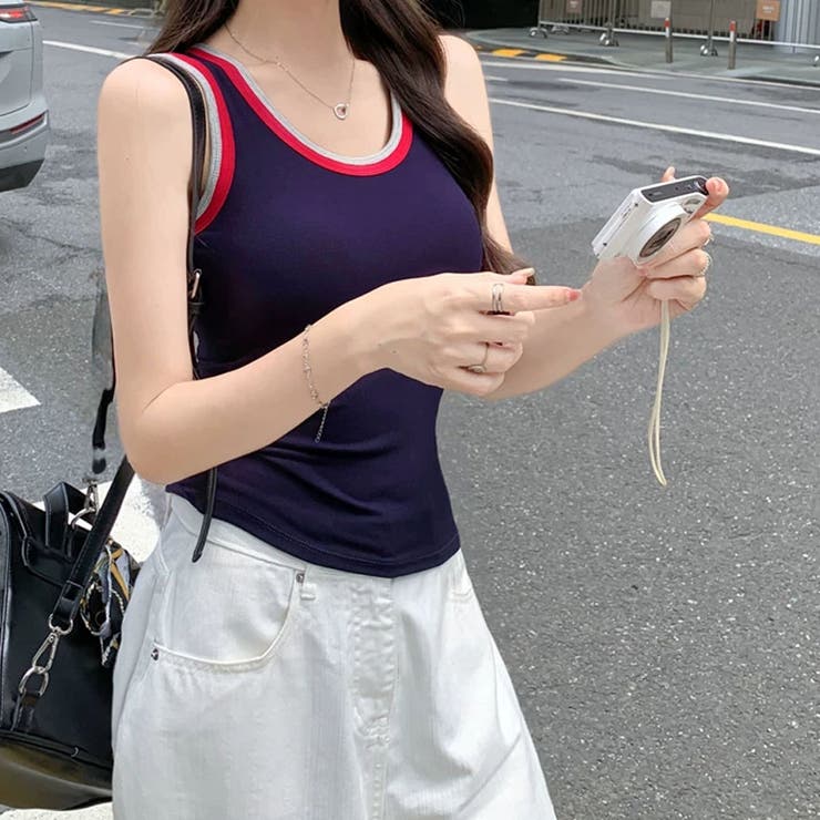 タンクトップ ショート丈 胸パット付 | shoppinggo | 詳細画像31 
