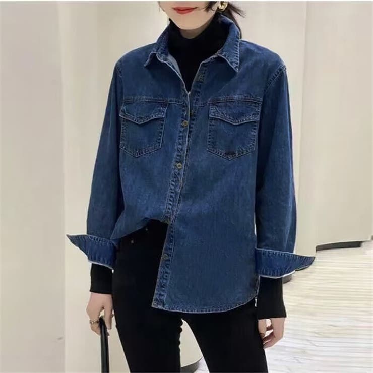 デニムシャツ ダンガリーシャツ レディース | shoppinggo | 詳細画像2 