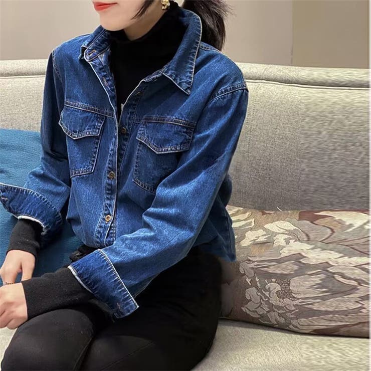 デニムシャツ ダンガリーシャツ レディース | shoppinggo | 詳細画像4 