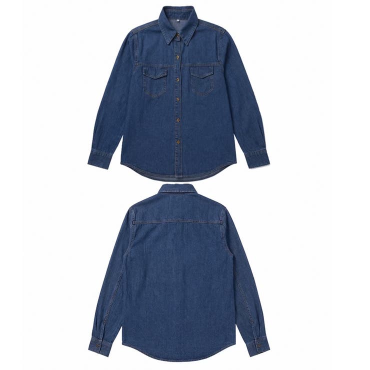 デニムシャツ ダンガリーシャツ レディース | shoppinggo | 詳細画像5 