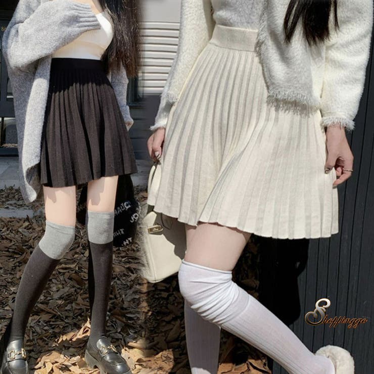 ニットスカート 秋冬 プリーツスカート | shoppinggo | 詳細画像1 