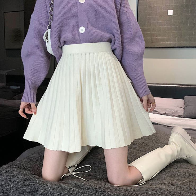 ニットスカート 秋冬 プリーツスカート | shoppinggo | 詳細画像5 