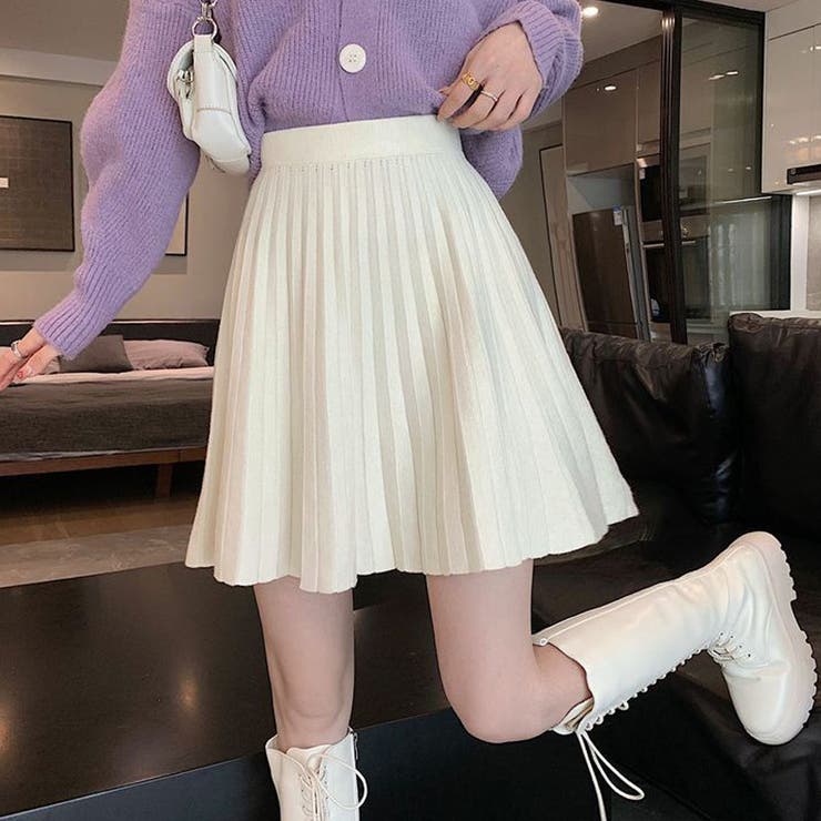 ニットスカート 秋冬 プリーツスカート | shoppinggo | 詳細画像6 