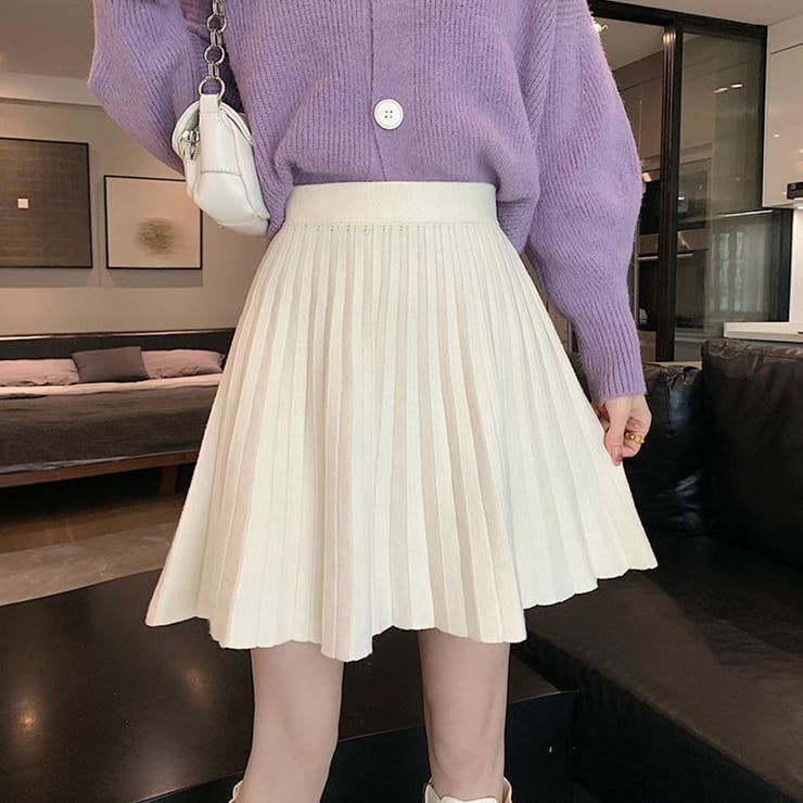 ニットスカート 秋冬 プリーツスカート | shoppinggo | 詳細画像7 