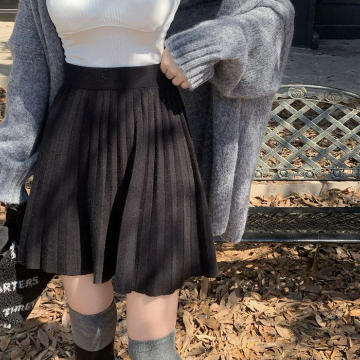 ニットスカート 秋冬 プリーツスカート | shoppinggo | 詳細画像9 