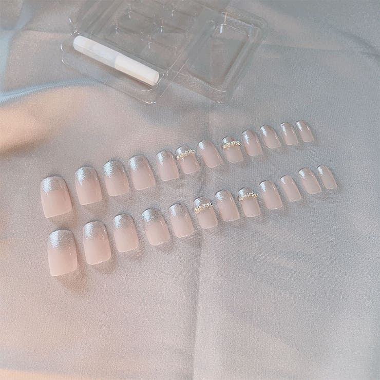 セット | ネイルチップ シンプル ブライダル | shoppinggo