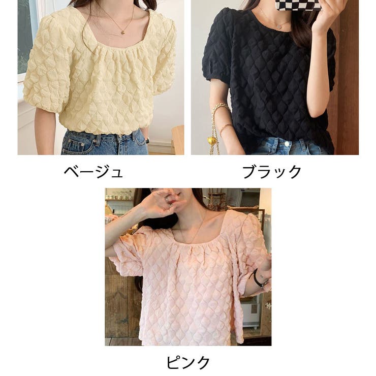 ハンドメイド・正絹着物・パフスリーブカットソー ハンドメイド・正絹着物・パフスリーブカットソー トップス