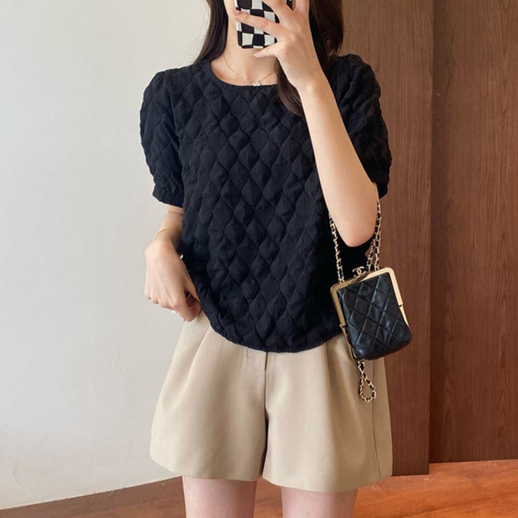 夏新作パフスリーブ ブラウストップス 半袖 | shoppinggo | 詳細画像15 