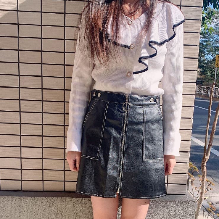 タイトスカート フェイクレザー ミニ丈 | shoppinggo | 詳細画像7 