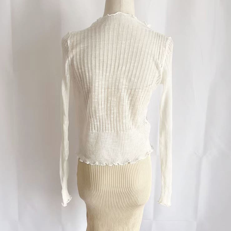 サマーカーディガン 透かし編み Vネックカーディガン | shoppinggo | 詳細画像5