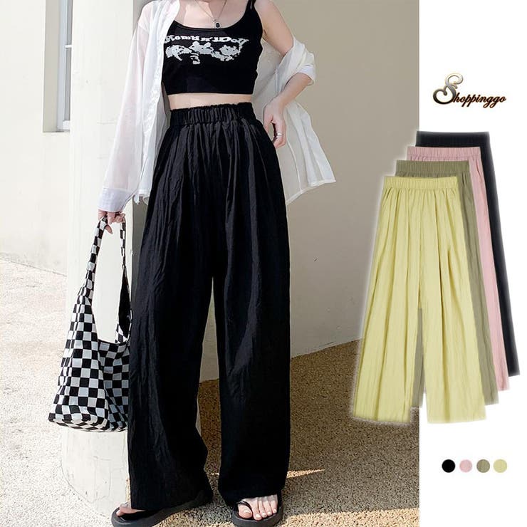 夏服 ワイドパンツ サマーパンツ | shoppinggo | 詳細画像1 