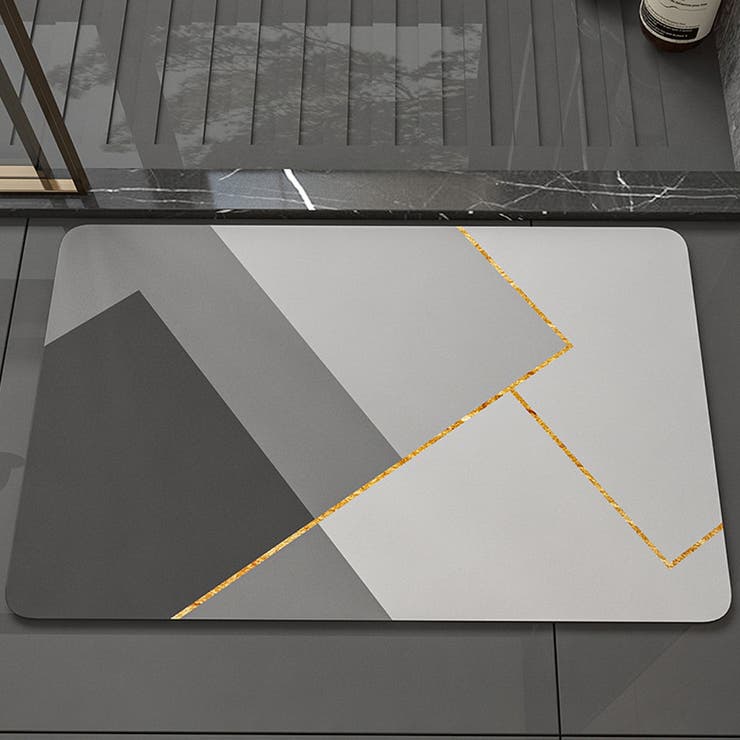 A02グレー | バスマット 珪藻土 速乾 | shoppinggo