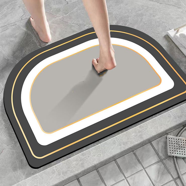 A03グレー | バスマット 珪藻土 速乾 | shoppinggo