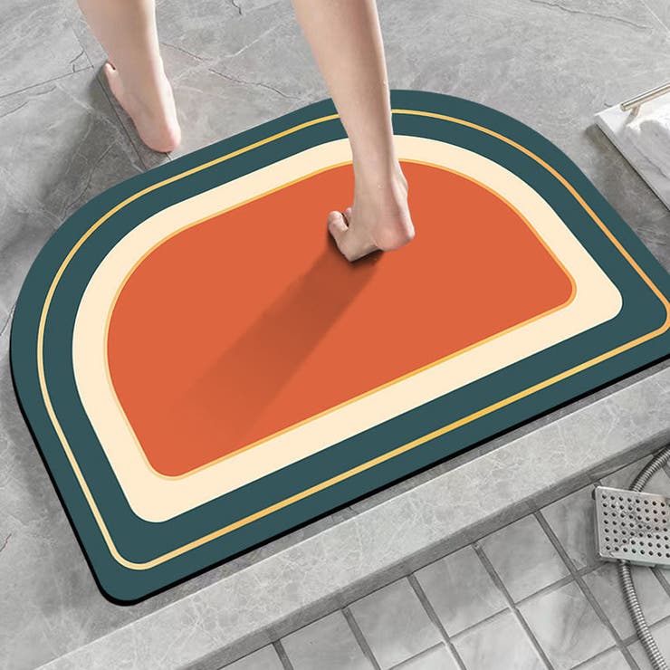 A03グリーン | バスマット 珪藻土 速乾 | shoppinggo