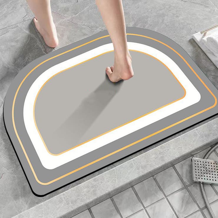 A03ライトグレー | バスマット 珪藻土 速乾 | shoppinggo