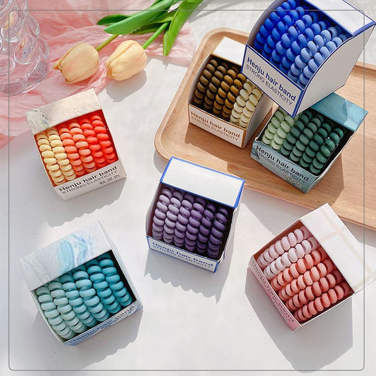 ヘアゴム6点セット スプリングヘアゴム ブレス | shoppinggo | 詳細画像4 