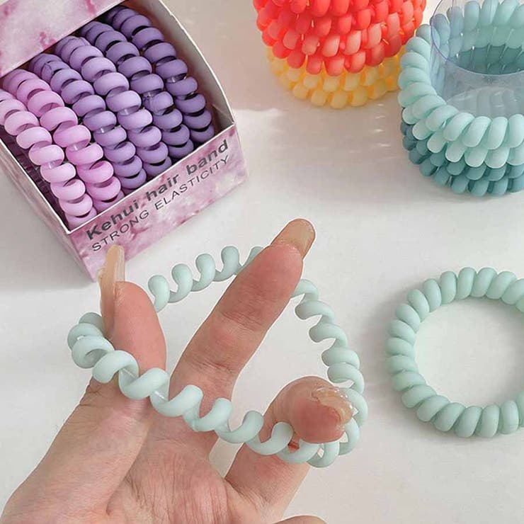 ヘアゴム6点セット スプリングヘアゴム ブレス | shoppinggo | 詳細画像5 