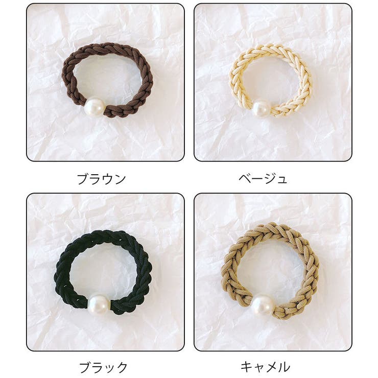 ヘアゴム パール おしゃれ ヘアアクセサリー リボン結び シンプル 髪留め | shoppinggo | 詳細画像2 