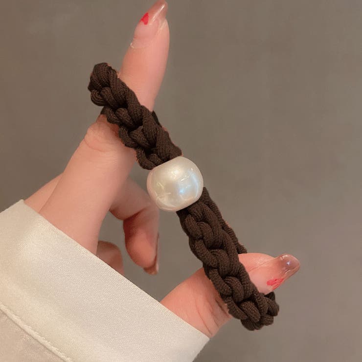 ヘアゴム パール おしゃれ ヘアアクセサリー リボン結び シンプル 髪留め | shoppinggo | 詳細画像8 