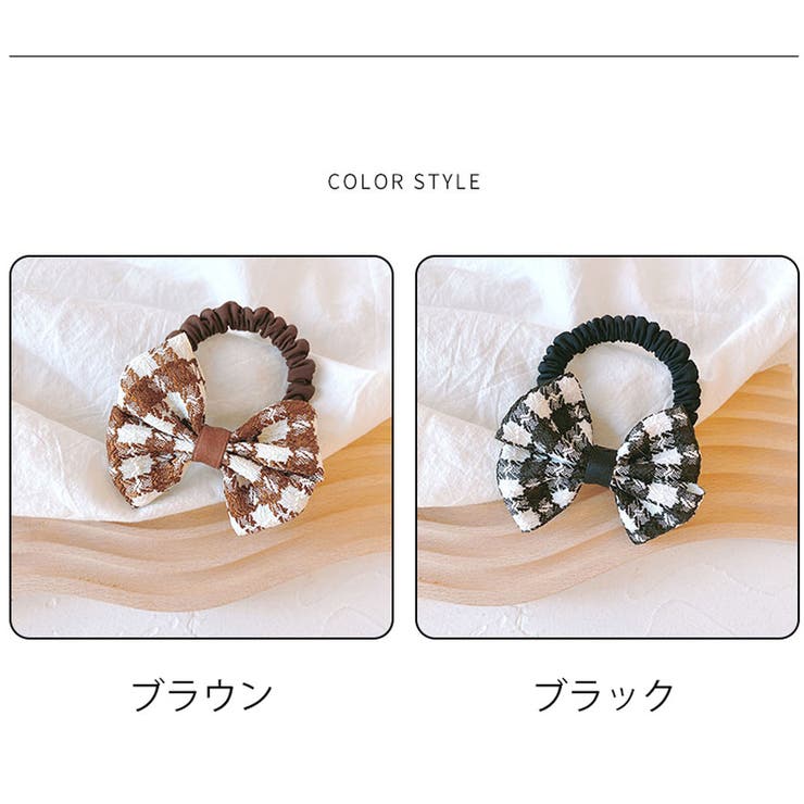 ヘアゴム 結び バイカラー おしゃれ ヘアアクセサリー シンプル 髪留め | shoppinggo | 詳細画像2 