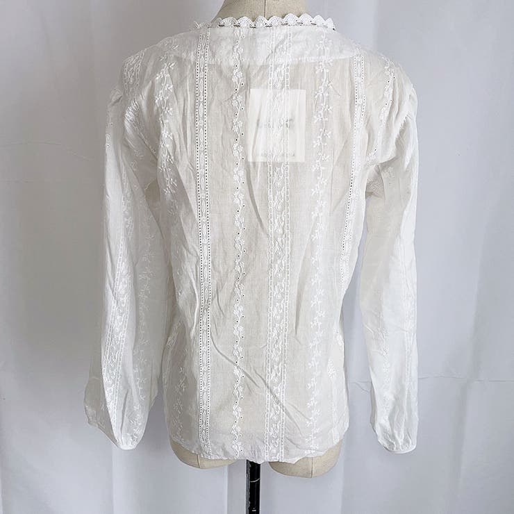 レディース花柄 刺繍ブラウス 春 | shoppinggo | 詳細画像8 