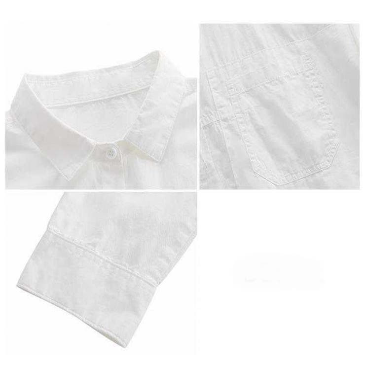 pupu⭐︎　値下げ‼︎lohen 試着のみ　シャツブラウス　白 楽天市場】シャツ 開襟シャツ 長袖 レディース 飲食店