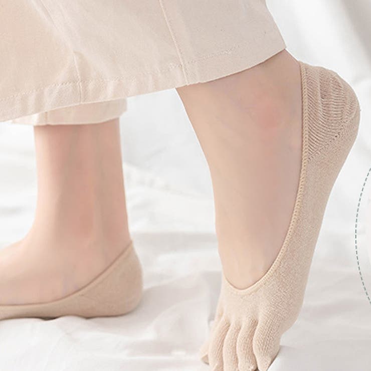 5本指 ソックス  靴下 レディース無地 防臭 フットカバー 浅履き | shoppinggo | 詳細画像4 