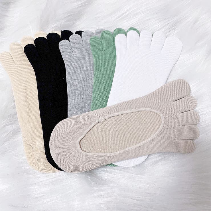 5本指 ソックス  靴下 レディース無地 防臭 フットカバー 浅履き | shoppinggo | 詳細画像12 