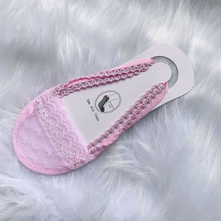 ピンク | つま先カバーソックス レース靴下 くつ下 | shoppinggo