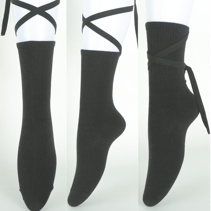 ソックス 靴下 レディース 無地 ソックス おしゃれ かわいい ソックス黒 白 | shoppinggo | 詳細画像5 