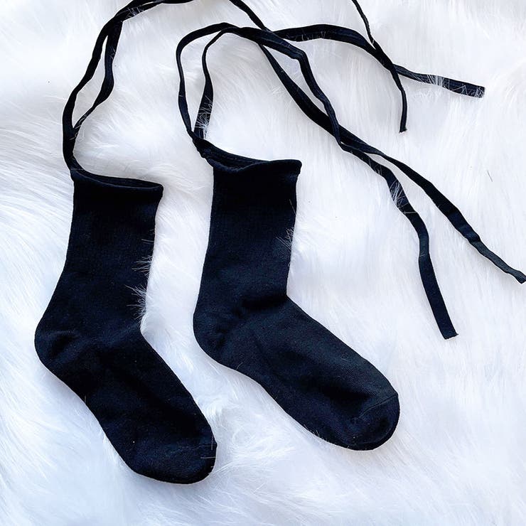 ソックス 靴下 レディース 無地 ソックス おしゃれ かわいい ソックス黒 白 | shoppinggo | 詳細画像7 