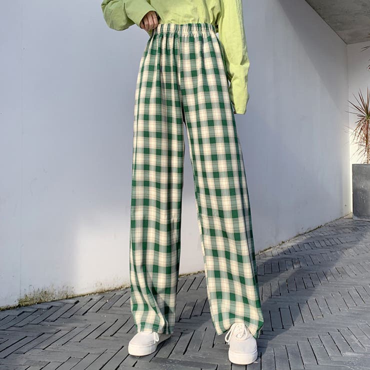 チェック柄パンツ ワイドパンツ レディース | shoppinggo | 詳細画像16 