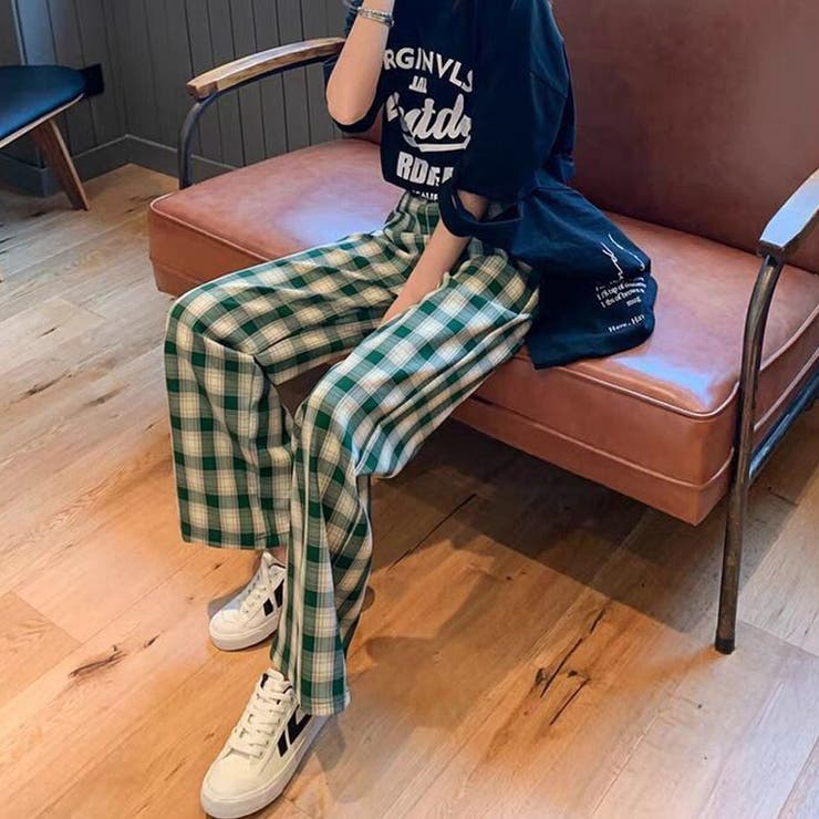 チェック柄パンツ ワイドパンツ レディース | shoppinggo | 詳細画像17 