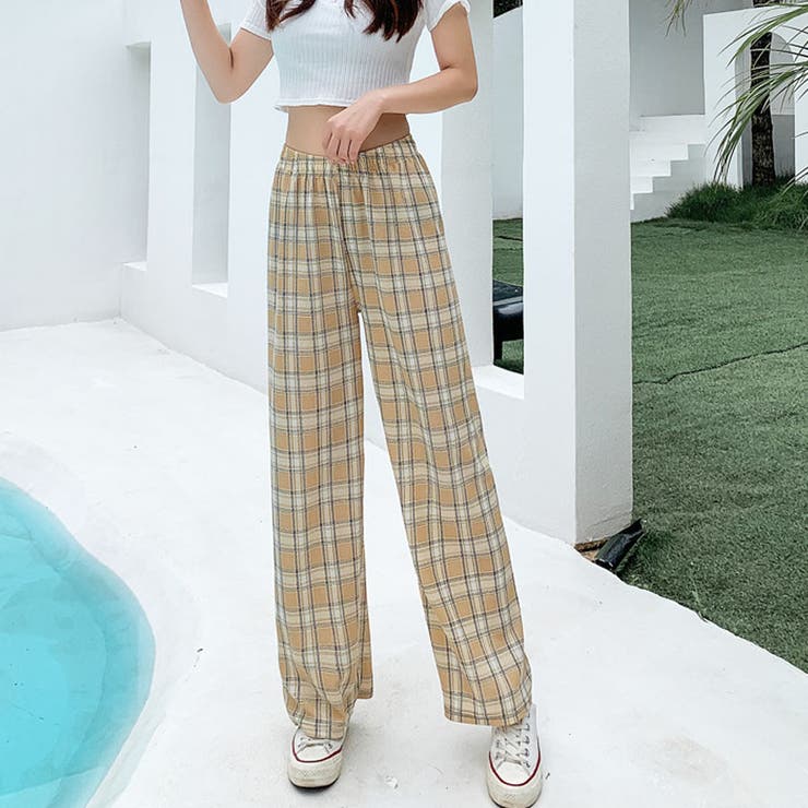 希少　美品　OHGA ohga オーガ　チェックパンツ　M O y2k H&M グランジ ボーホー タータン チェック柄 パンツ