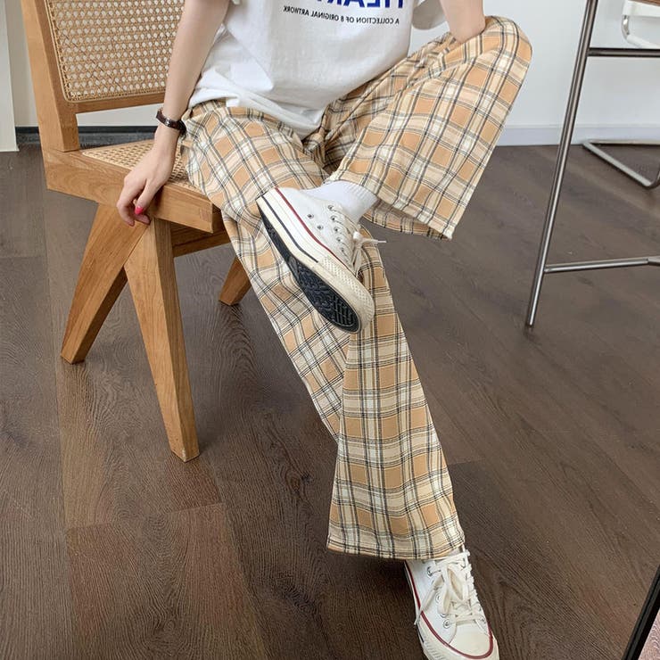 チェック柄パンツ ワイドパンツ レディース | shoppinggo | 詳細画像21 